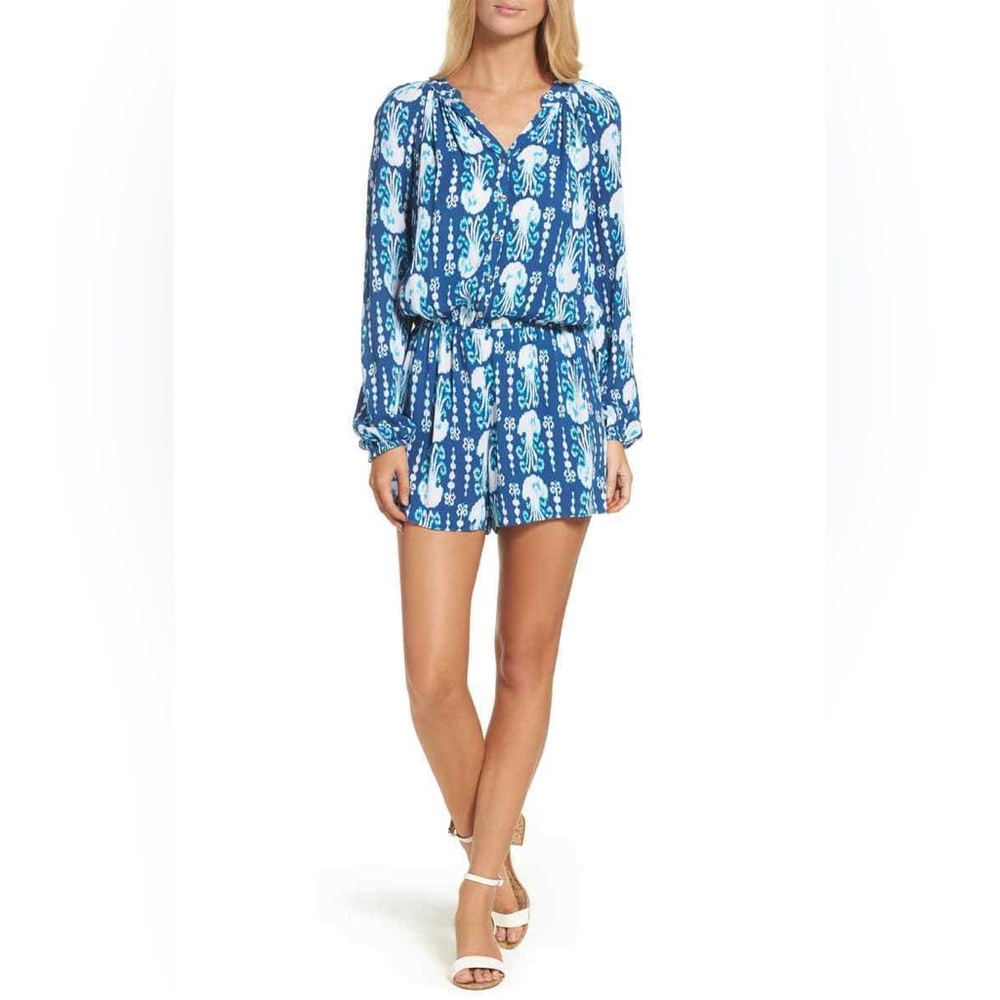 Lilly Pulitzer Blue and White Jumpsuit - Picture 5 of 5